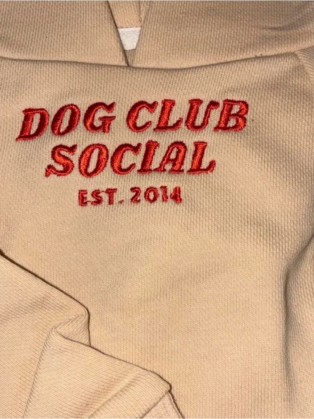 Dog Club Social Cream Hoodie